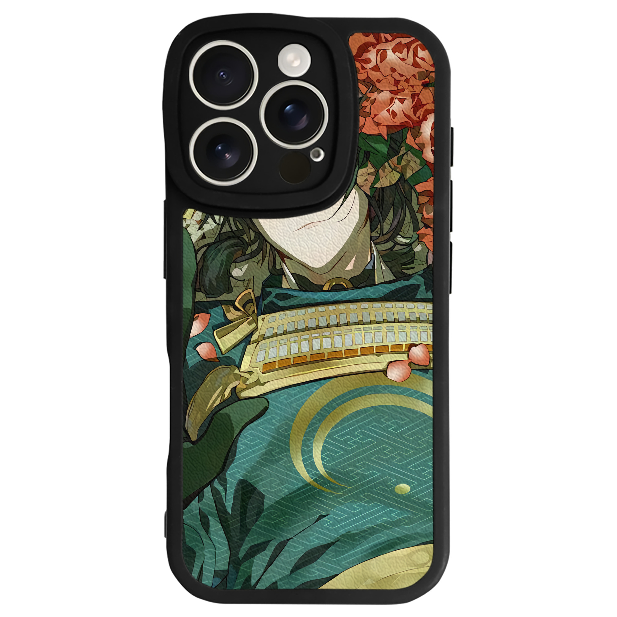 （画像用） 刀剣乱舞 Touken Ranbu 【iPhone 16シリーズ対応】シリコンスマホケース（レザー調） 材質：シリコン